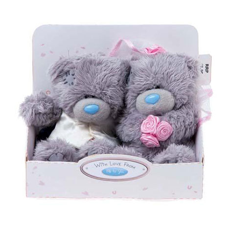 2 x 4" Bride and Groom Wedding Me to You Bears £12.99